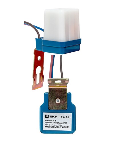 Фотореле PS-1 6А 1200Вт IP44 (fr-ps-1-6). Фотореле. EKF в Вологде