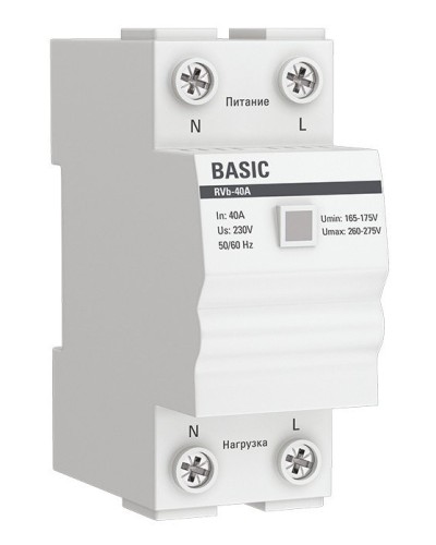 RVb-40A Basic (rvb-40a). Реле напряжения. EKF в Вологде