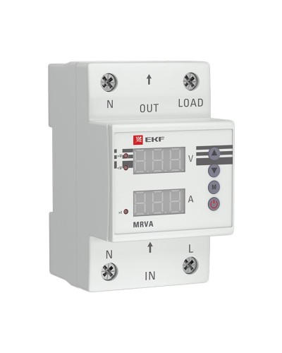 MRVA 50A PROxima (MRVA-50A). Реле напряжения и тока с дисплеем. EKF в Вологде