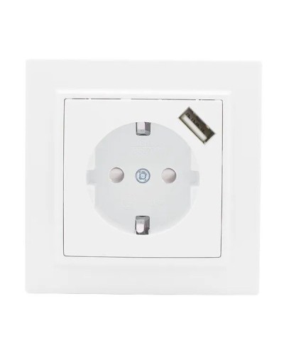Минск Розетка 1-местная СП с/з 16А (ERR16-028-100-USB). Розетка 1-местная СП с/з 16А. EKF в Вологде