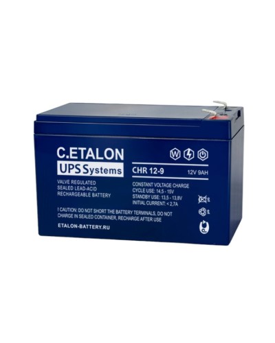 C.ETALON CHR 12-9. Аккумулятор герметичный свинцово-кислотный. ETALON в Вологде