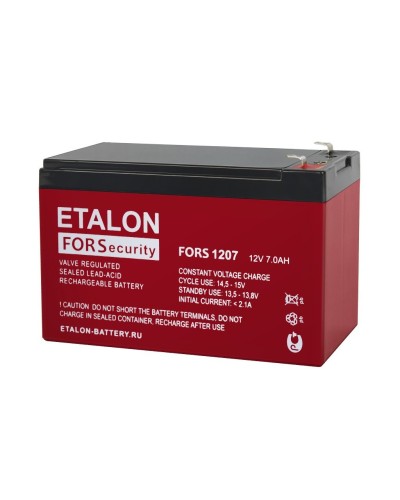 ETALON FORS 1207. Аккумулятор герметичный свинцово-кислотный. ETALON в Вологде