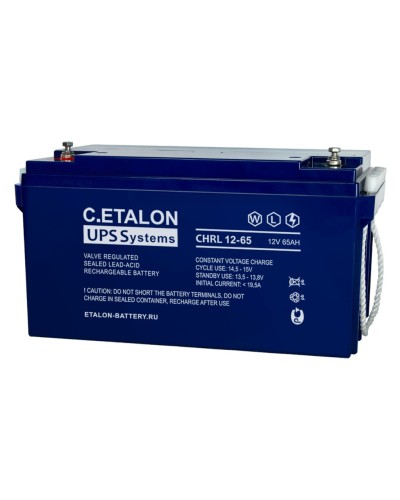 C.ETALON CHRL 12-65. Аккумулятор герметичный свинцово-кислотный. ETALON в Вологде
