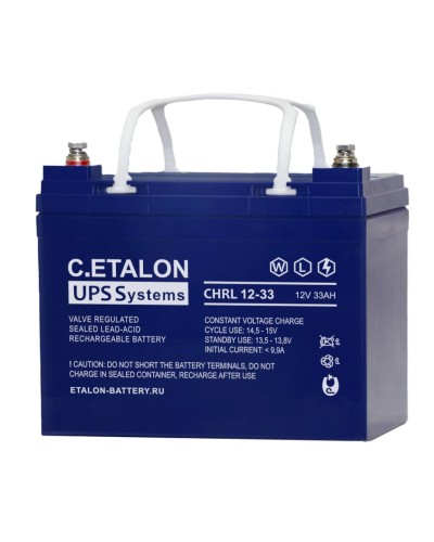 C.ETALON CHRL 12-33. Аккумулятор герметичный свинцово-кислотный. ETALON в Вологде