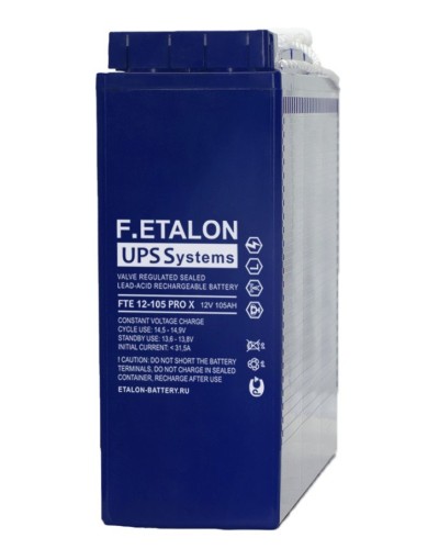 F.ETALON FTE 12-105 PRO X. Аккумулятор герметичный свинцово-кислотный. ETALON в Вологде