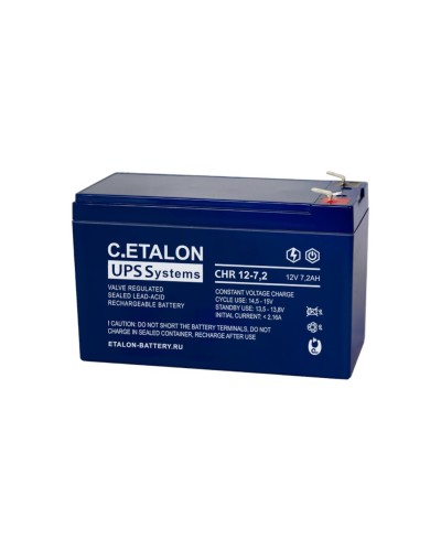 C.ETALON CHR 12-7,2. Аккумулятор герметичный свинцово-кислотный. ETALON в Вологде