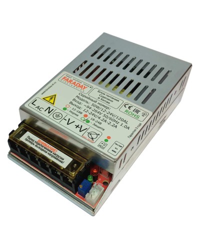 50W/12-24V/120AL. Импульсный блок питания. FARADAY в Вологде