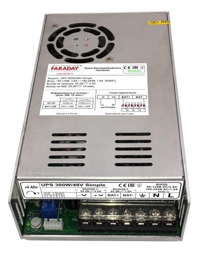UPS 300W/48V Simple. Блок бесперебойного питания. FARADAY в Вологде
