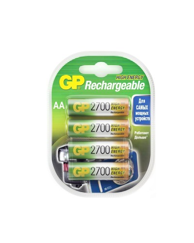 GP 270AAHC AA (GP 270AAHC-2DECRC4), упак. 4 шт.. Перезаряжаемые аккумуляторы. GP Batteries в Вологде
