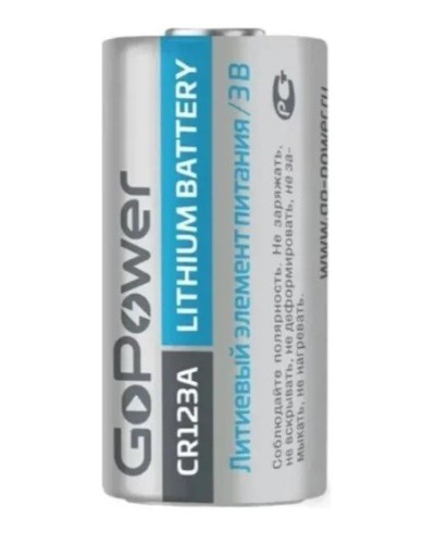CR123A GoPower, БЛИСТЕР. Литиевый элемент питания. GoPower в Вологде