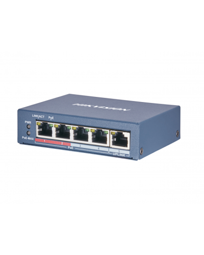 DS-3E0105P-E(B). Коммутатор с питанием POE. Hikvision в Вологде