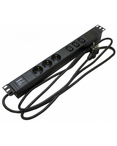 SHE19-3SH-3IEC-2.5EU. Блок розеток 19. Hyperline в Вологде