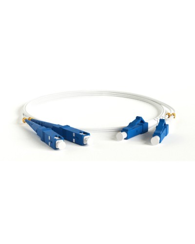 FC-D2-9A1-LC/UR-SC/UR-H-3M-LSZH-WH. Патч-корд волоконно-оптический LC-SC. Hyperline в Вологде