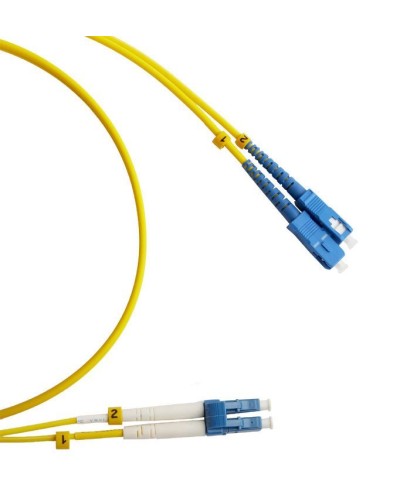 FC-D2-9-LC/UR-SC/UR-H-2M-LSZH-YL. Патч-корд волоконно-оптический LC/UPC-SC/UPC. Hyperline в Вологде