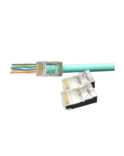 PLEZ-8P8C-U-C6-SH-100 (100 шт). Разъем RJ-45. Hyperline в Вологде