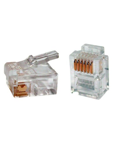 PLUG-6P6C-P-C2-100 (100 шт). Разъем RJ-12. Hyperline в Вологде