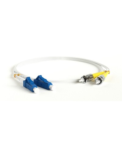 FC-D2-9A1-LC/UR-ST/UR-H-1M-LSZH-WH. Патч-корд волоконно-оптический ST-LC. Hyperline в Вологде