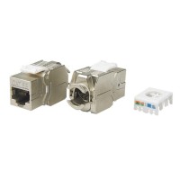 KJ8-8P8C-C5e-180-TLS-SH-F-WH. Вставка Keystone Jack RJ-45. Hyperline