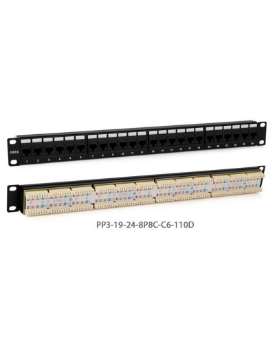 PP3-19-24-8P8C-C5E-110D. Патч-панель 19. Hyperline в Вологде