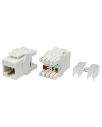 KJ8-8P8C-C6A-180-WH. Вставка Keystone Jack RJ-45. Hyperline в Вологде