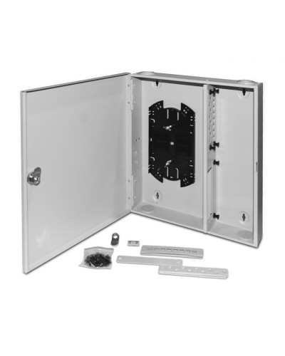 FO-WBX-4xSLT-W140H42-32UN-GY. Кросс оптический настенный. Hyperline в Вологде