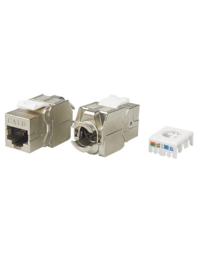 KJ8-8P8C-C6-180-TLS-SH-F-WH. Вставка Keystone Jack RJ-45. Hyperline в Вологде
