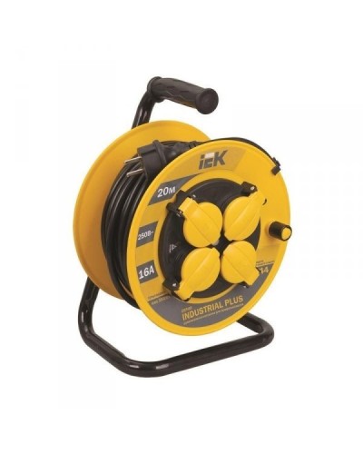 УК40 4 места, 40м (WKP15-16-04-40-44). Удлинитель на катушке Industrial plus. IEK в Вологде