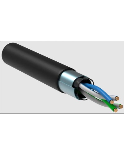 GENERICA F/UTP 5E 24AWG 2PR LDPE 1м черный 305м (BC3-C5E02-339-305-R-G). Кабель «витая пара» (LAN) для структурированных систем связи. IEK в Вологде