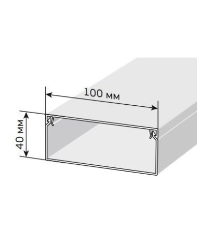 Короб 100х40 ЭЛЕКОР (CKK10-100-040-1-K01). Кабель-канал с двойным замком. IEK в Вологде