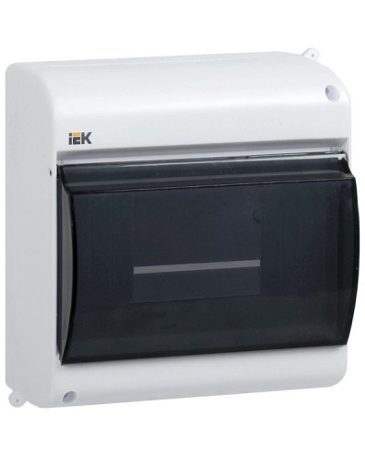 Корпус пластиковый КМПн 2/4 IP30 белый KREPTA 3 (MKP42-N-04-30-12). Щиток модульный с прозрачной дверцей, настенный. IEK в Вологде