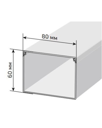 Короб 80х60 ЭЛЕКОР (CKK10-080-060-1-K01-008). Кабель-канал с двойным замком. IEK в Вологде