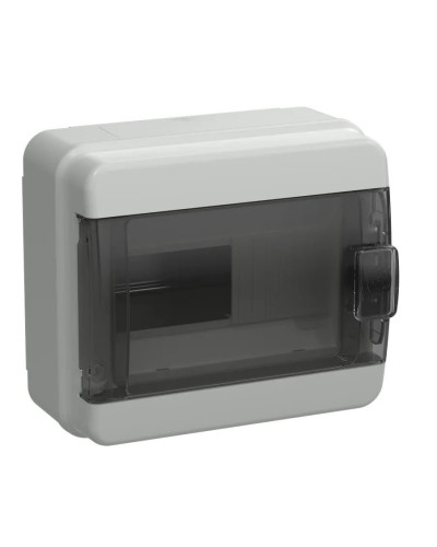 Корпус пластиковый КМПн-8 IP65 TEKFOR (TF5-KP72-N-08-65-K03-K02). Корпус модульный пластиковый черная прозрачная дверь. IEK в Вологде