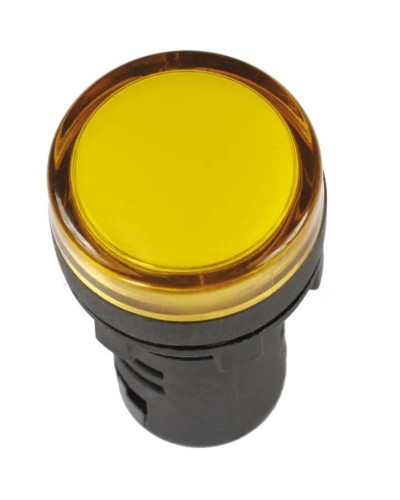 Лампа AD22DS (LED) матрица D22 мм желтый 12В AC/DC желтый (BLS10-ADDS-012-K05). Светосигнальный индикатор. IEK в Вологде