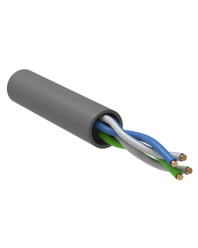 GENERICA U/UTP кат. 5E 100МГц 2 пары PVC INDOOR серый (BC1-C5E02-111-305-G). Кабель «витая пара» (LAN) для структурированных систем связи. IEK в Вологде