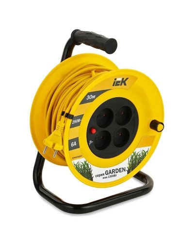 УК30 4 места, 30м (WKP23-06-04-30). Удлинитель на катушке Garden. IEK в Вологде