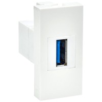 Розетка USB A 3.0 PRIMER РКЮ-10-00-П белый IEK (PR-KK40D-RU-0-1-A3-K01). Розетка USB. IEK