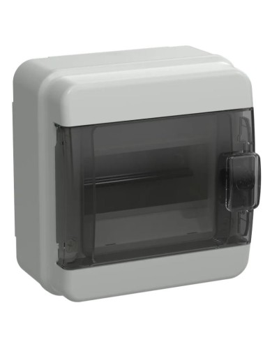 Корпус пластиковый КМПн-6 IP65 TEKFOR (TF5-KP72-N-06-65-K03-K02). Корпус модульный пластиковый черная прозрачная дверь. IEK в Вологде