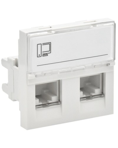 Розетка RJ45 кат.6 PRIMER РКИ-22-00-П-6 белый IEK (PR-KK40D-RI-0-2-2C06U-K01). Розетка RJ-45. IEK в Вологде