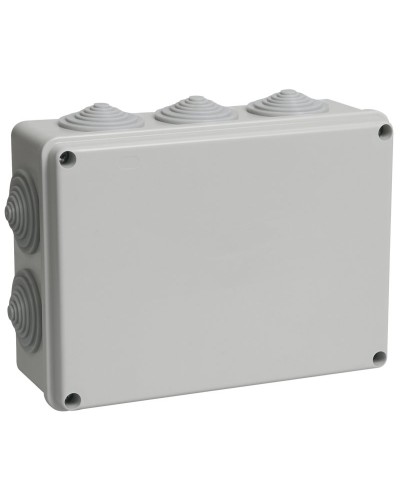 Коробка распаячная КМ41243 190х140х70 открытой проводки IP44 10 гермовводов серая (UKO11-190-140-070-K41-44). Коробка распаячная безгалогенная (HF). IEK в Вологде