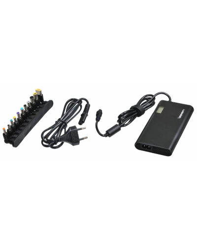 Блок питания Ippon SD90U автоматический 90W 15V-19.5V 11-connectors 4.5A 1xUSB 2.1A, LCD индикатор (705053). Блок питания. Ippon в Вологде
