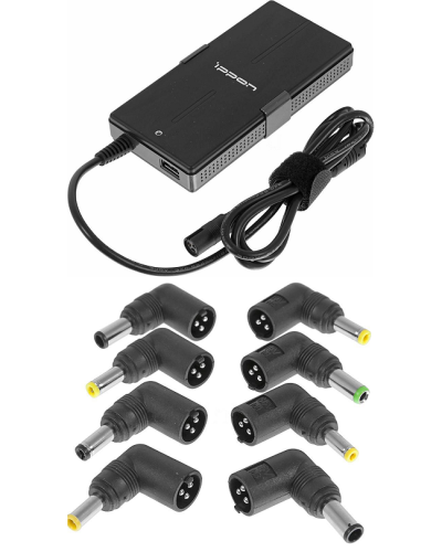 Блок питания Ippon S65U автоматический 65W 15V-19.5V 11-connectors 3.5A 1xUSB 2.1A, LED индикатор (651781). Блок питания. Ippon в Вологде