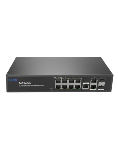 KN-SW802SFP/M2. Коммутатор с питанием по PoE. KENO в Вологде