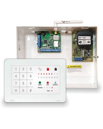 NV 1010c/8524. Устройство оконечное объектовое приемно-контрольное c GSM коммуникатором. NAVIgard в Вологде