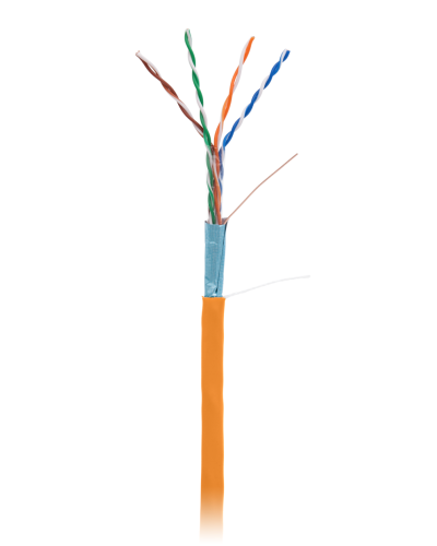 F/UTP 4pair, Cat5e, In, LSZH (EC-UF004-5E-LSZH-OR). Кабель «витая пара» (LAN) для структурированных систем связи. NETLAN в Вологде