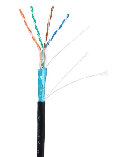 F/UTP 4pair, Cat5e, Out, PE (EC-UF004-5E-PE-BK-1). Кабель «витая пара» (LAN) для структурированных систем связи. NETLAN в Вологде