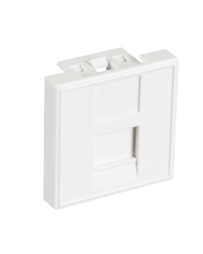 EC-IMF-1-WT-10 (10шт). Вставка 45x45 (Mosaic) для 1 модуля Keystone Jack. NETLAN в Вологде