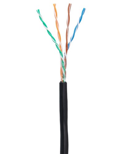 U/UTP 4pair, Cat5e, Out, PE (EC-UU004-5E-PE-BK-1). Кабель «витая пара» (LAN) для структурированных систем связи. NETLAN в Вологде