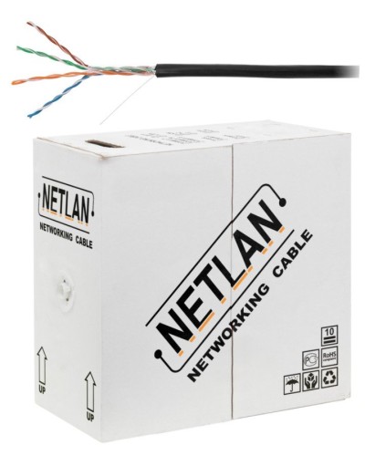 U/UTP 4pair, Cat5e, Out, PE, CCA (CCA-UU004-5E-PE-BK) . Кабель «витая пара» (LAN) для структурированных систем связи. NETLAN в Вологде