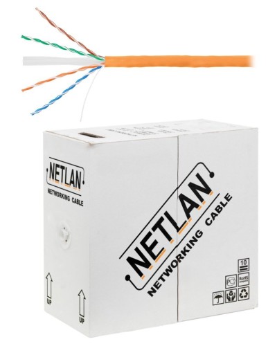 U/UTP 4pair, Cat6, Solid, In, LSZH (EC-UU004-6-LSZH-OR). Кабель «витая пара» (LAN) для структурированных систем связи. NETLAN в Вологде