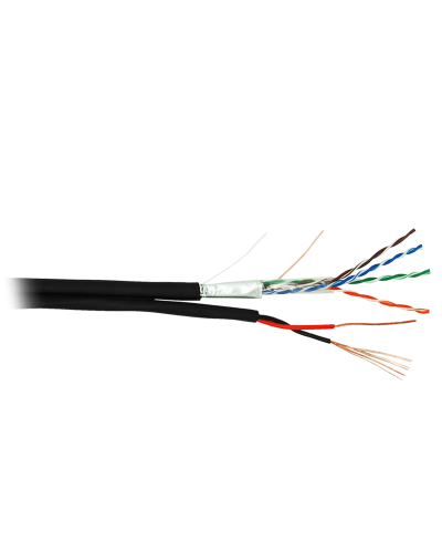 F/UTP 4pair, Cat5e, Out, PVC+PWR (EC-UF004-5E-PC150-PE-BK). Кабель «витая пара» (LAN) для структурированных систем связи. NETLAN в Вологде